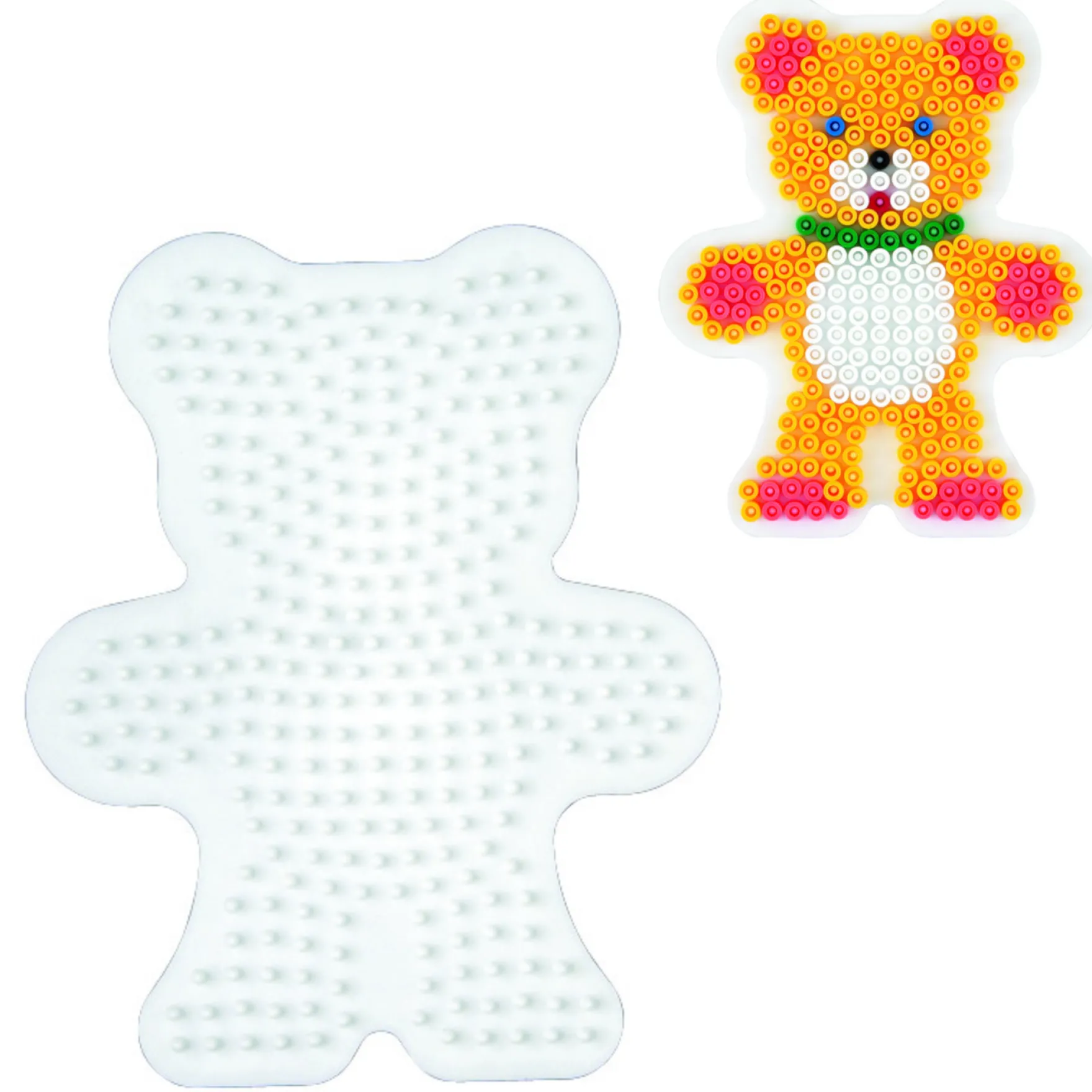 Hama Strijkkralen Grondplaat Beer Wit