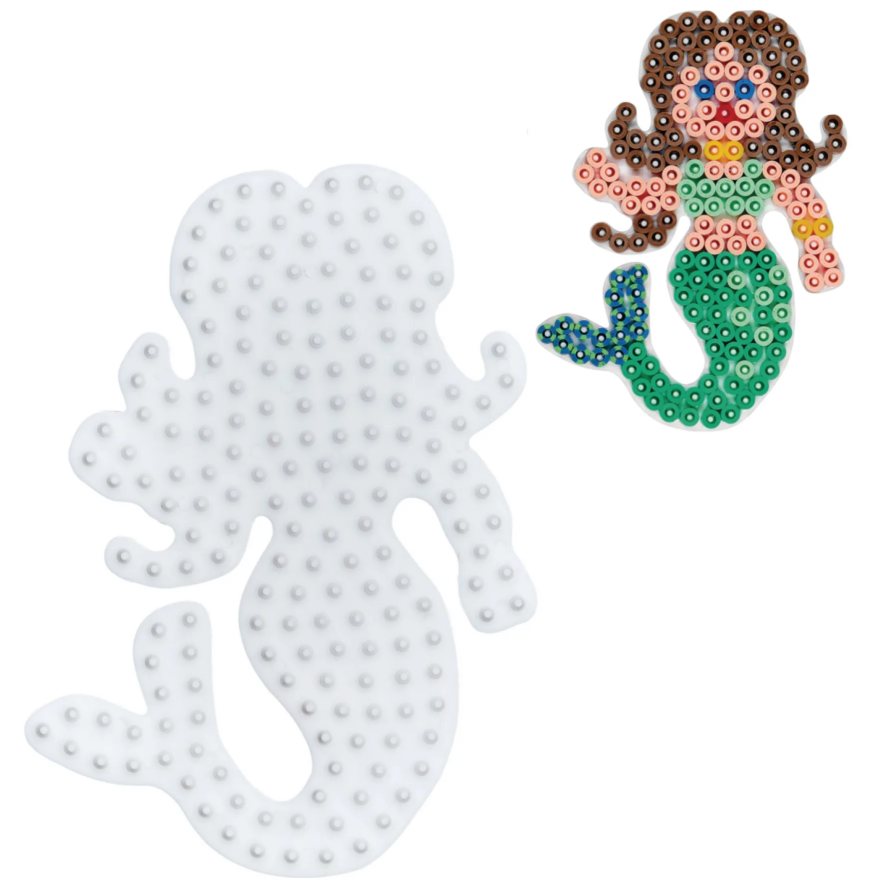 Hama Strijkkralen Grondplaat Zeemeermin Wit