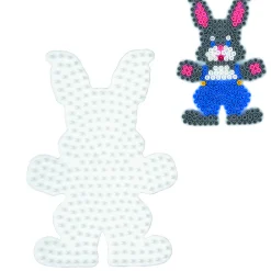 Hama Strijkkralen Grondplaat Konijn Wit