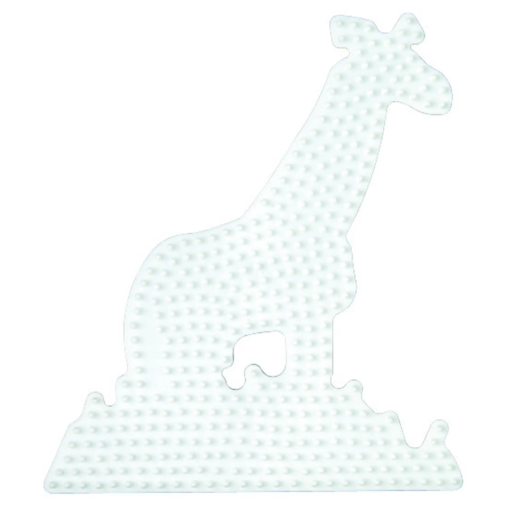 Hama Strijkkralen Grondplaat Giraffe Wit