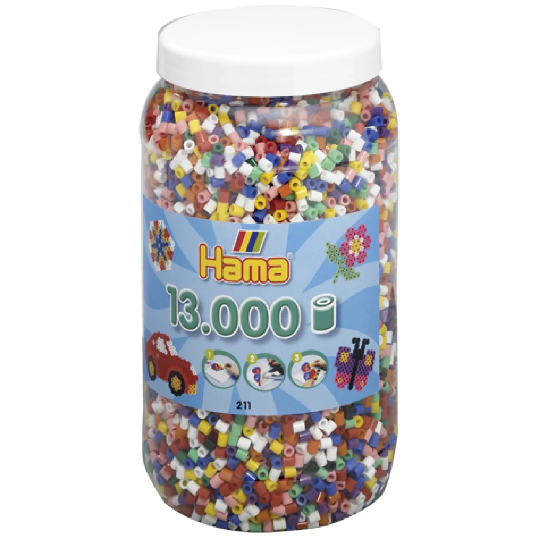 Hama Strijkkralen Ton Met 13000 Stuks Primair