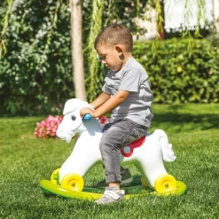 Hobbelpaard en loopfiguur 2 in 1