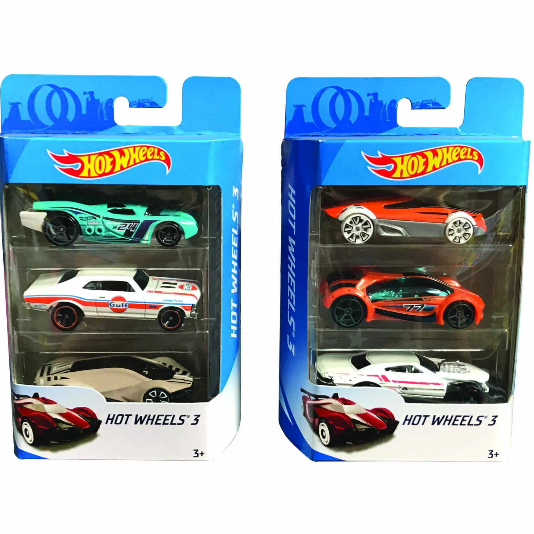 Hot Wheels Auto Diecast 3-Pack Assorti