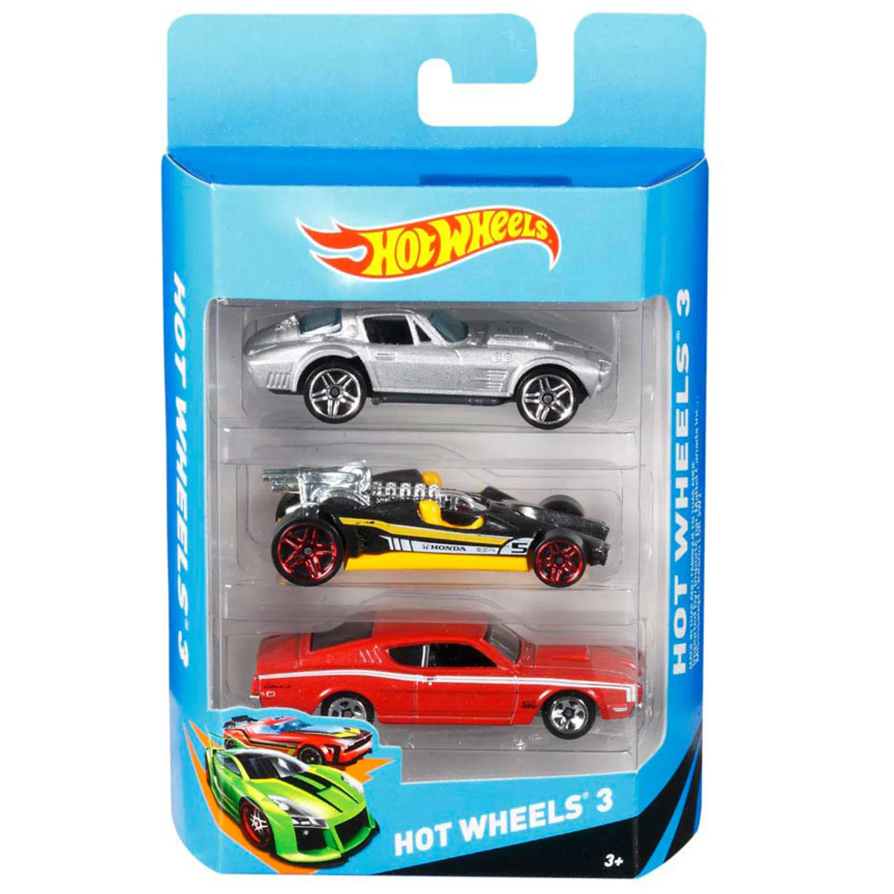 Hot Wheels Auto Diecast 3-Pack Assorti