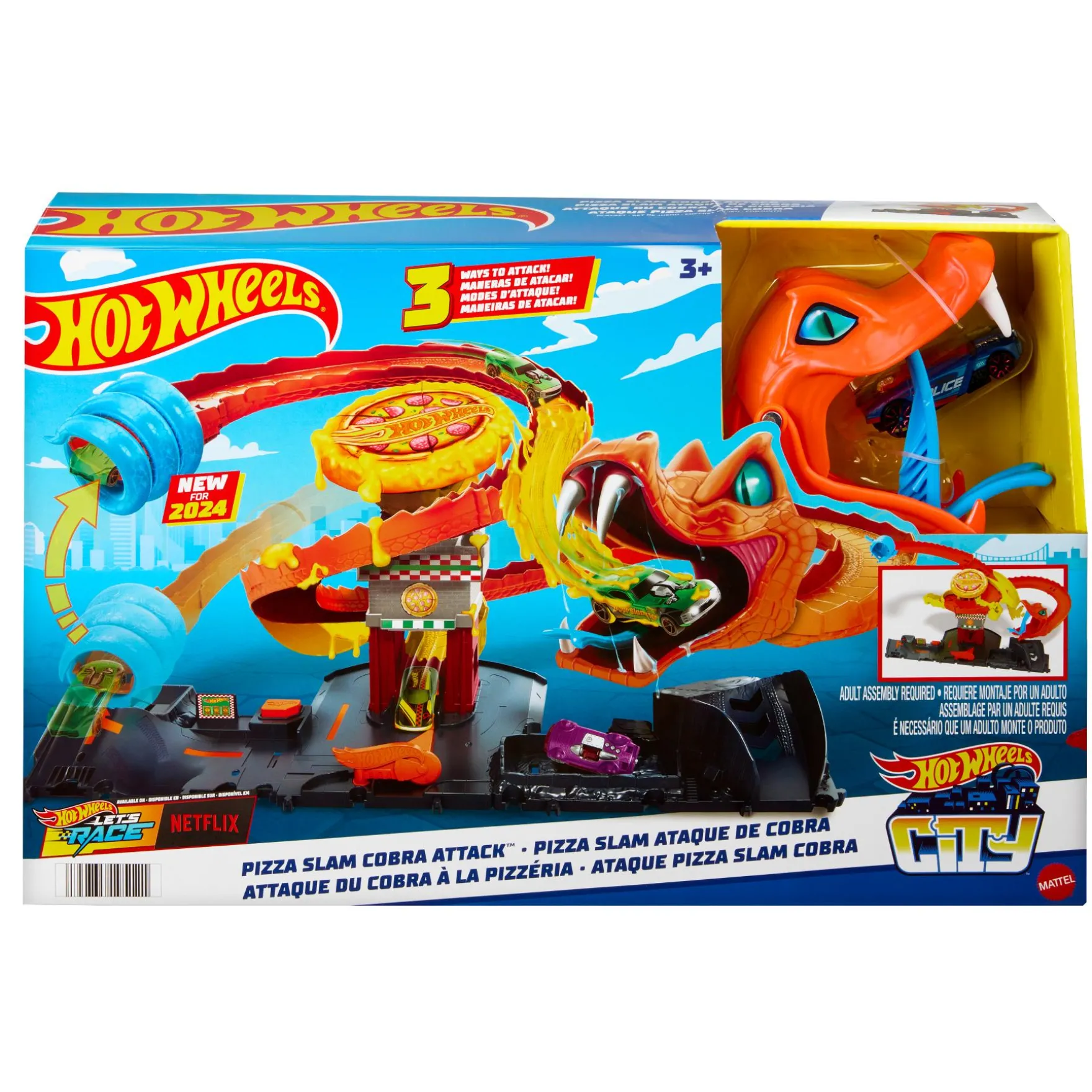 Hot Wheels city pizza slam cobra attack