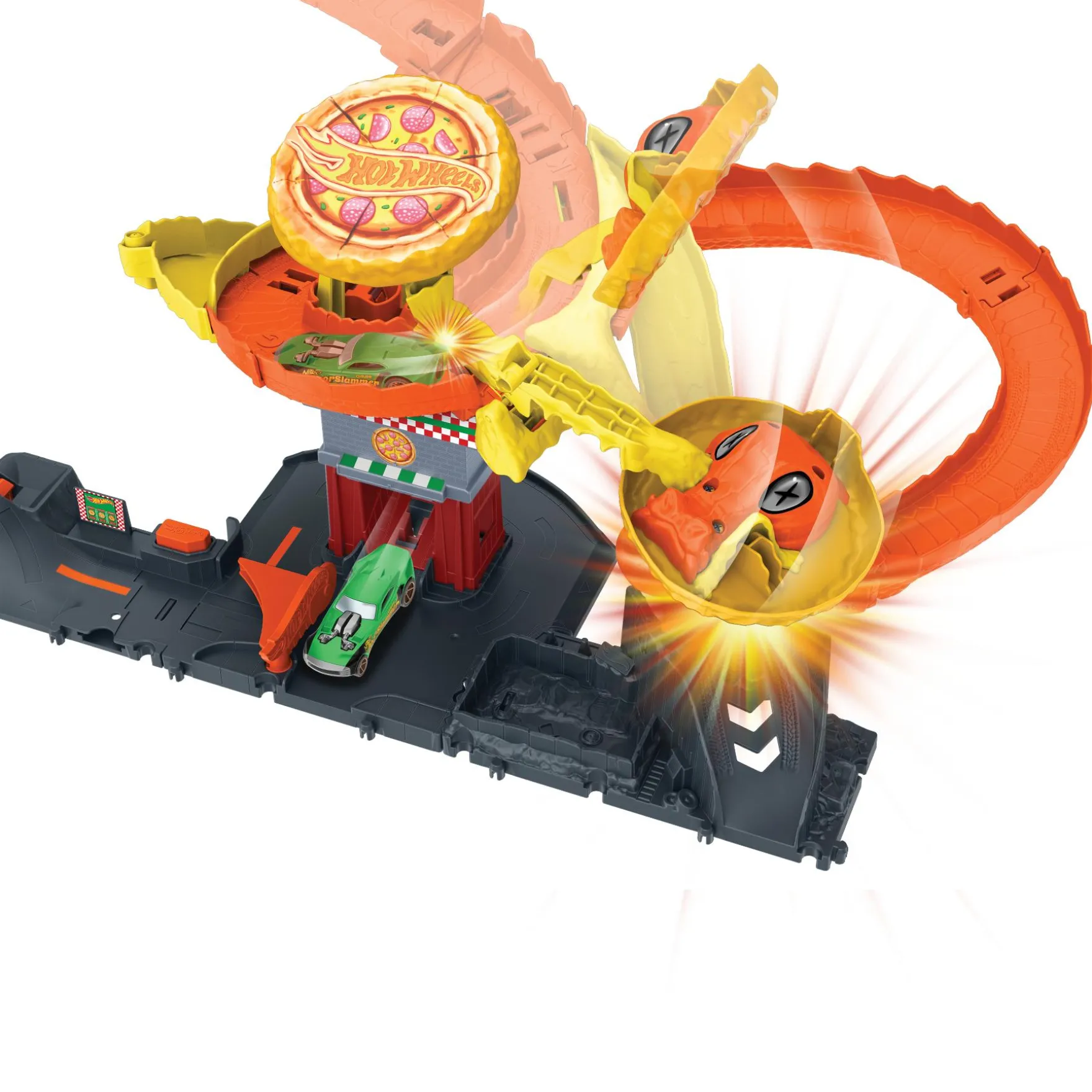 Hot Wheels city pizza slam cobra attack