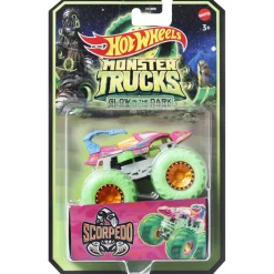 Hot Wheels monster truck glow in the dark assorti