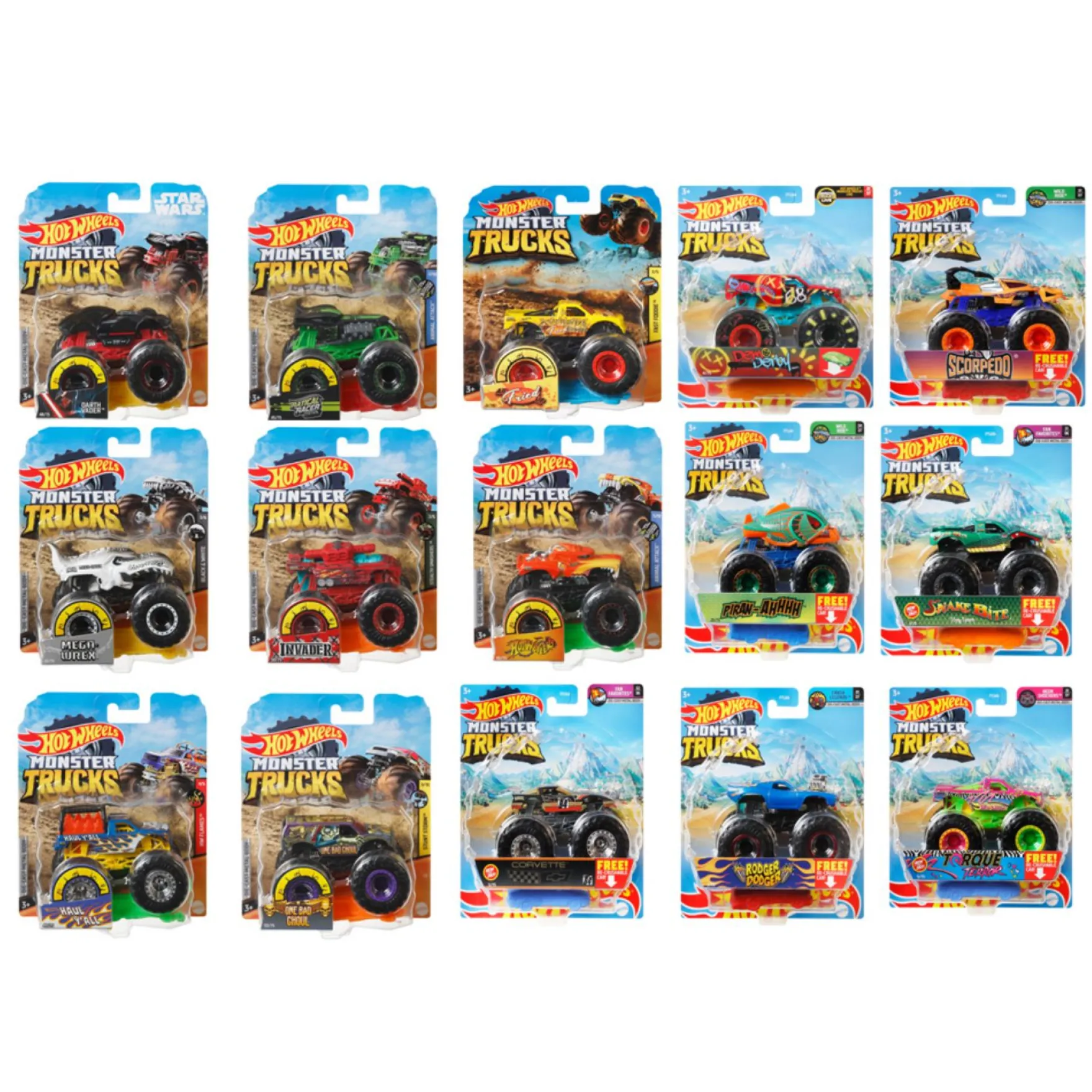 Hot Wheels Monster Trucks 1:64 Assorti