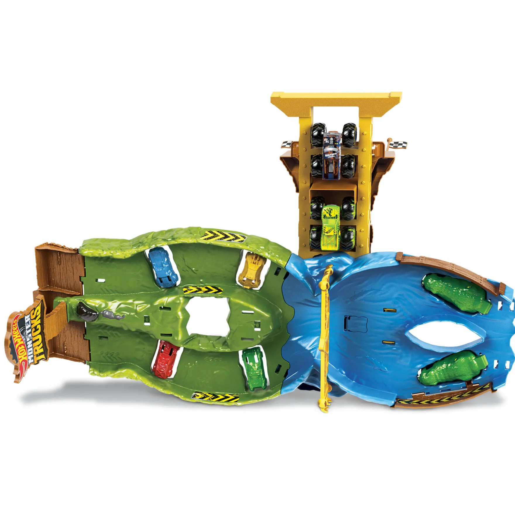 Hot Wheels Monster Trucks Wreckin Raceway Racebaan