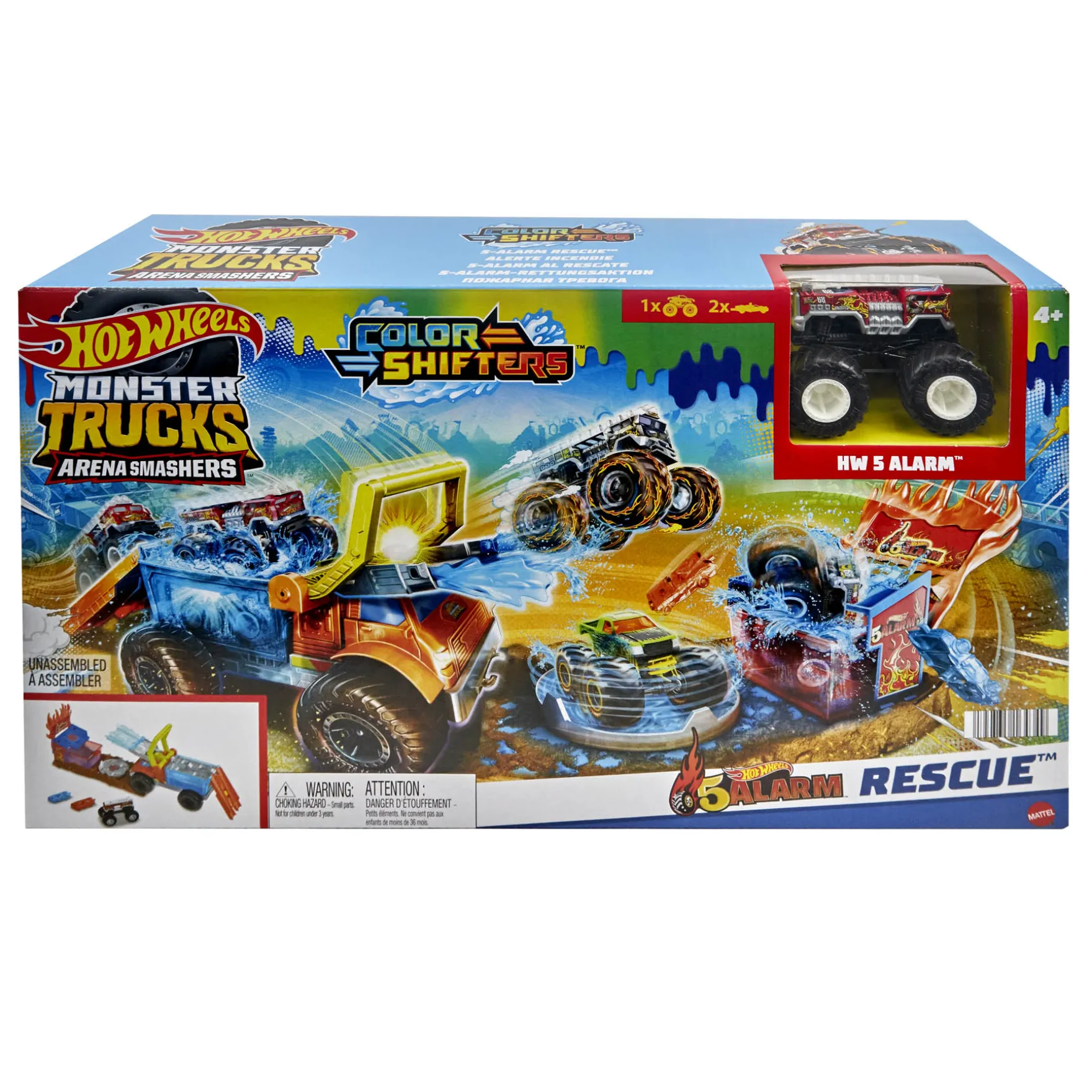 Hot Wheels Monster Trucks Fire Crash Challenge