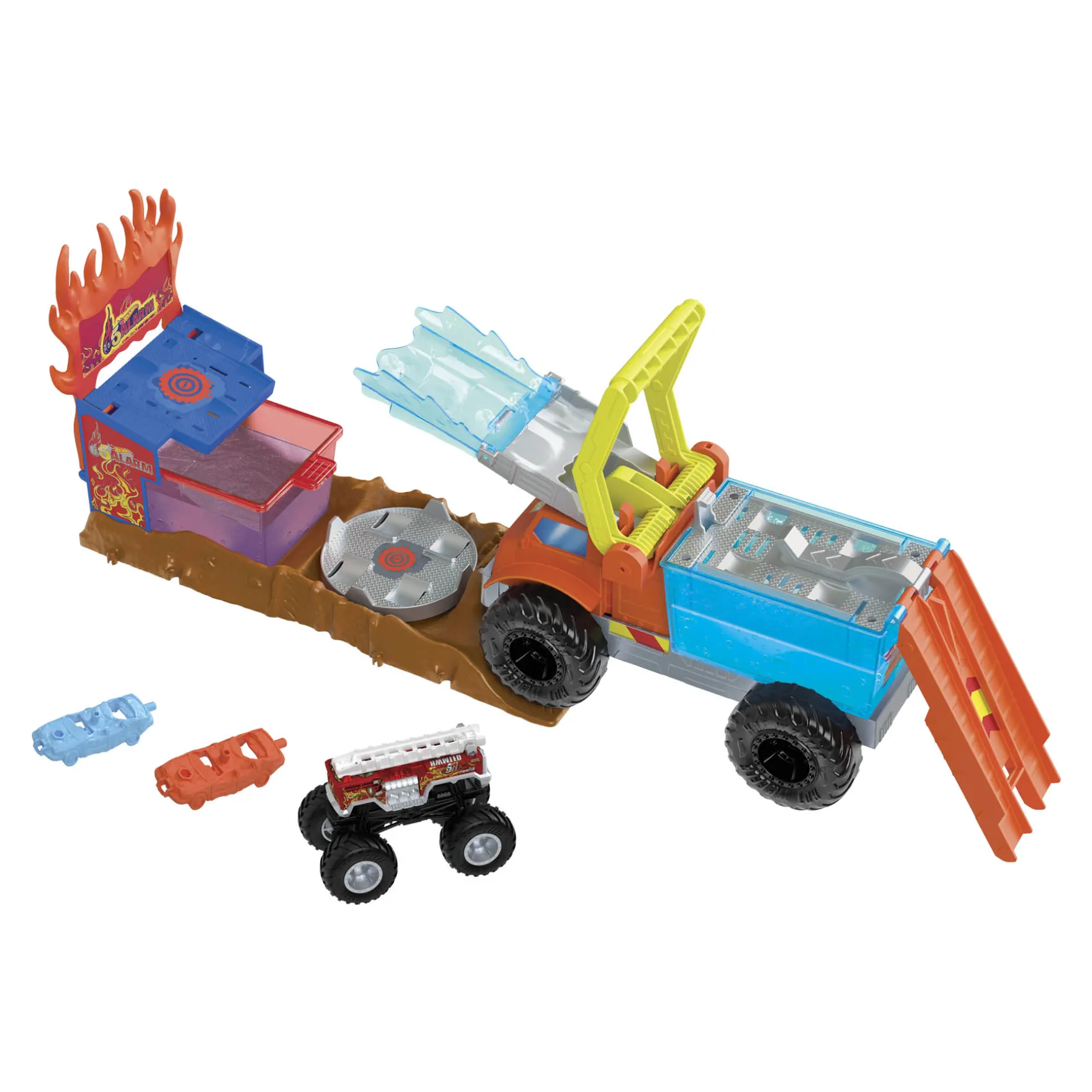 Hot Wheels Monster Trucks Fire Crash Challenge