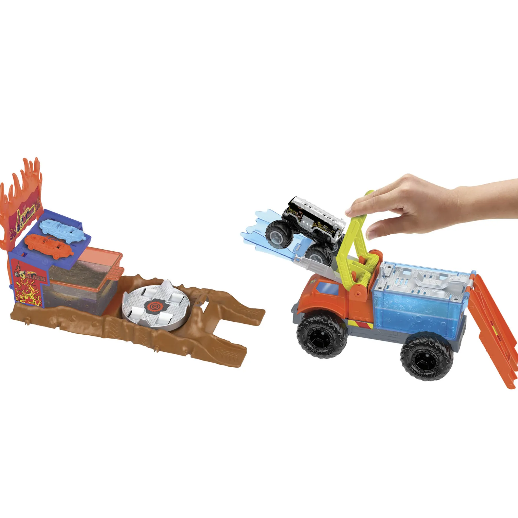 Hot Wheels Monster Trucks Fire Crash Challenge