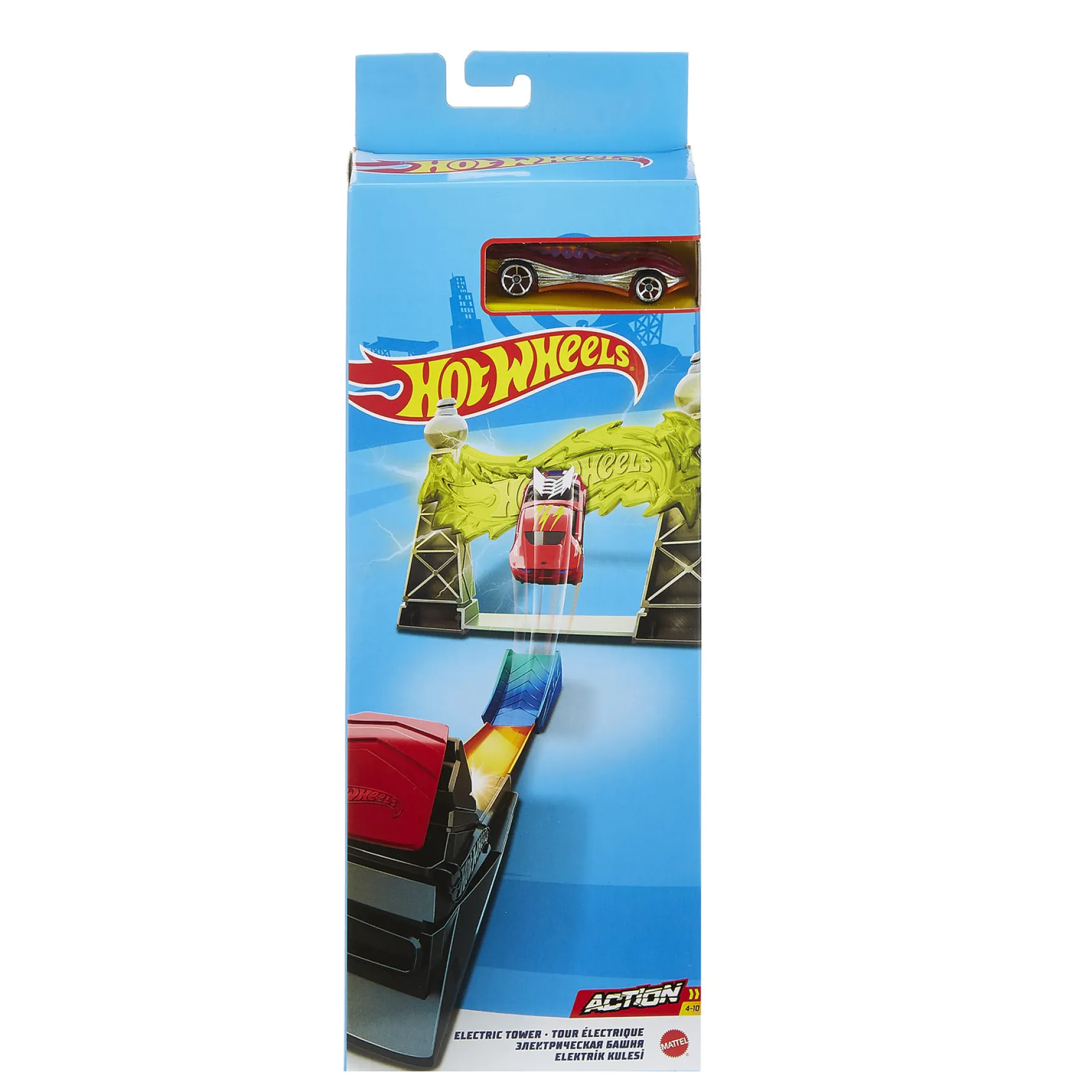 Hotwheels Action Classic Stunt + Auto Assorti