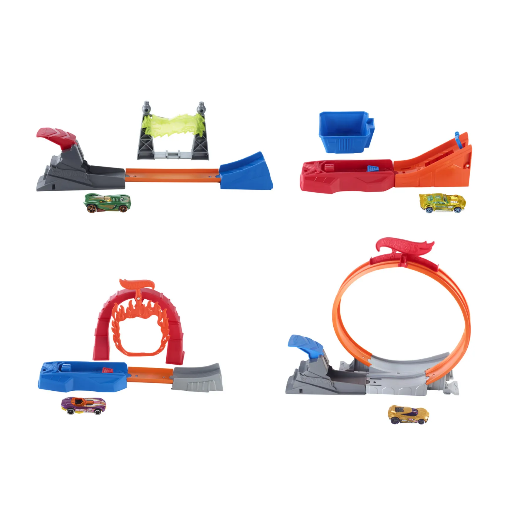 Hotwheels Action Classic Stunt + Auto Assorti