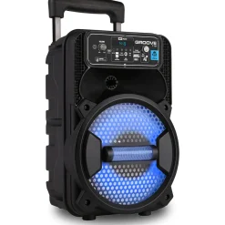 Idance Boombox + Wielen + Microfoon
