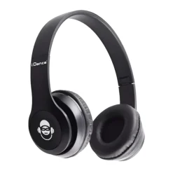 Idance hoofdtelefoon draadloos zwart metal