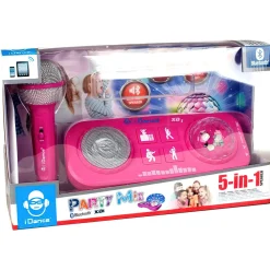 Idance Party Mix Set Roze met Licht, Geluid en Mic