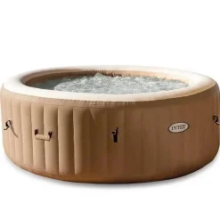 Intex PureSpa Jacuzzi Bubble Massage 4 pers. 196 cm + energy efficient afdekzeil