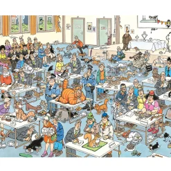 Jan Van Haasteren Puzzel De Kattenshow 2000  Stukjes