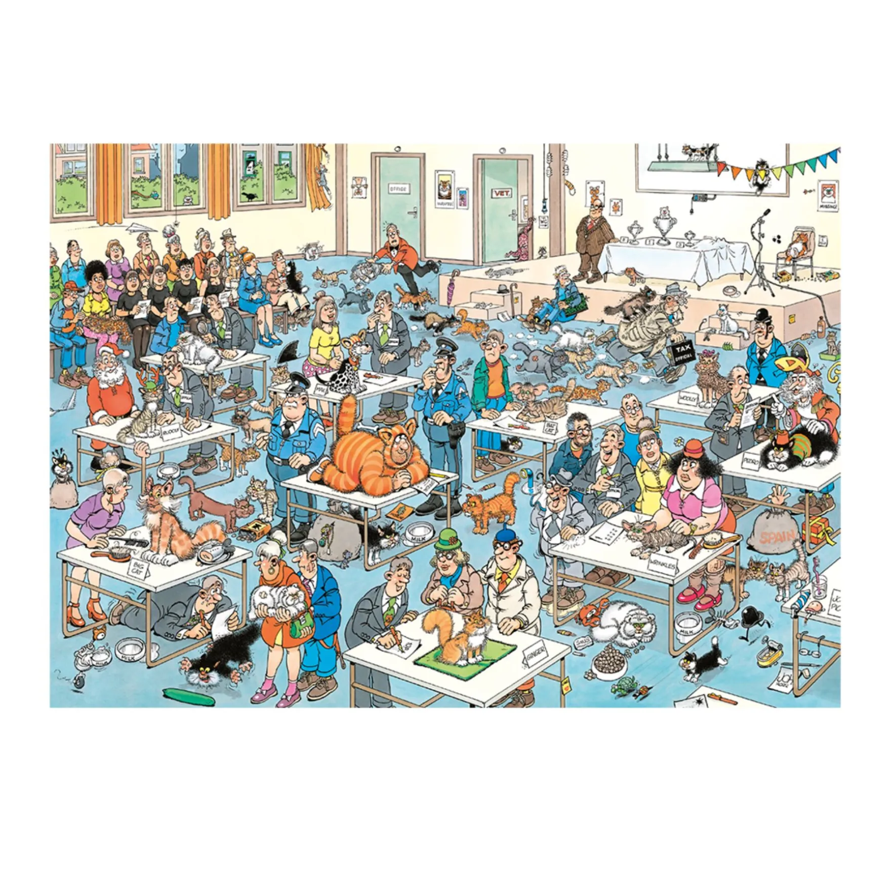 Jan Van Haasteren Puzzel Kattenshow 1000 Stukjes