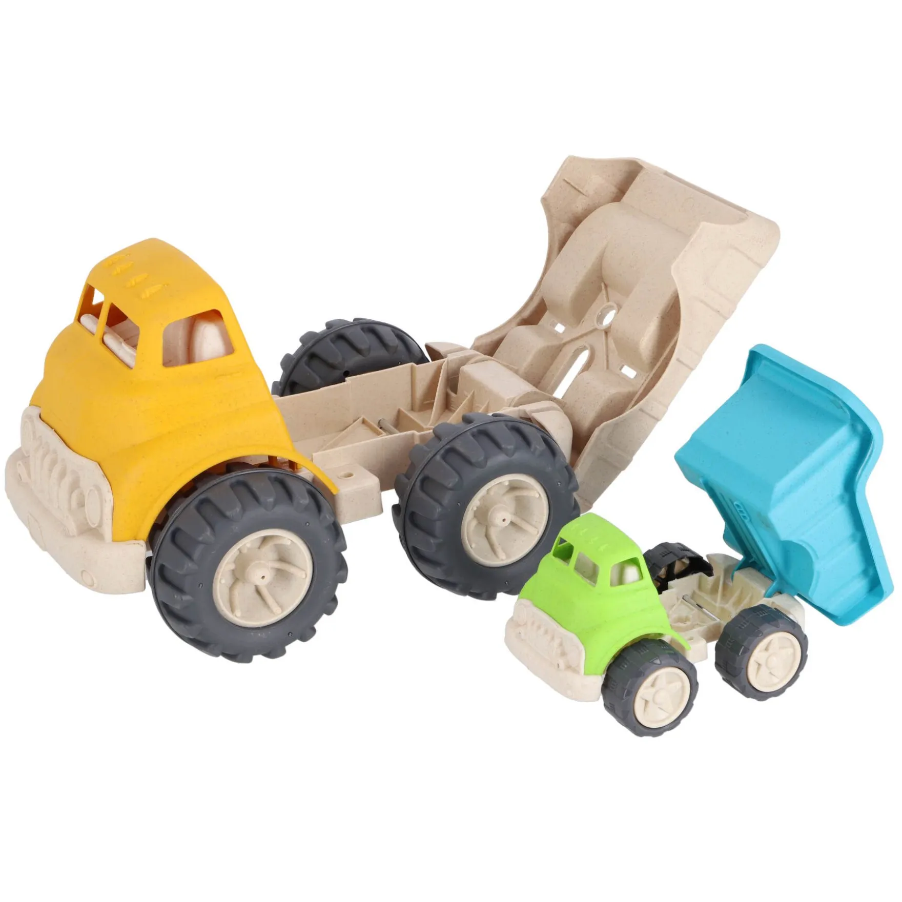 Jipy bioplastic Bouwvoertuigenset