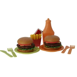 Jipy bioplastic hamburger speelset 25 delig