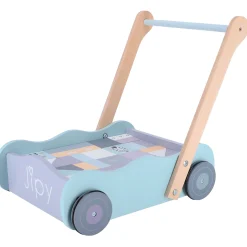 Jipy Houten Blokkenkar Met Blokken Hout Uni