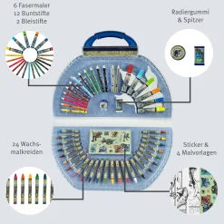 Jurassic World Kleurkoffer 51-delig