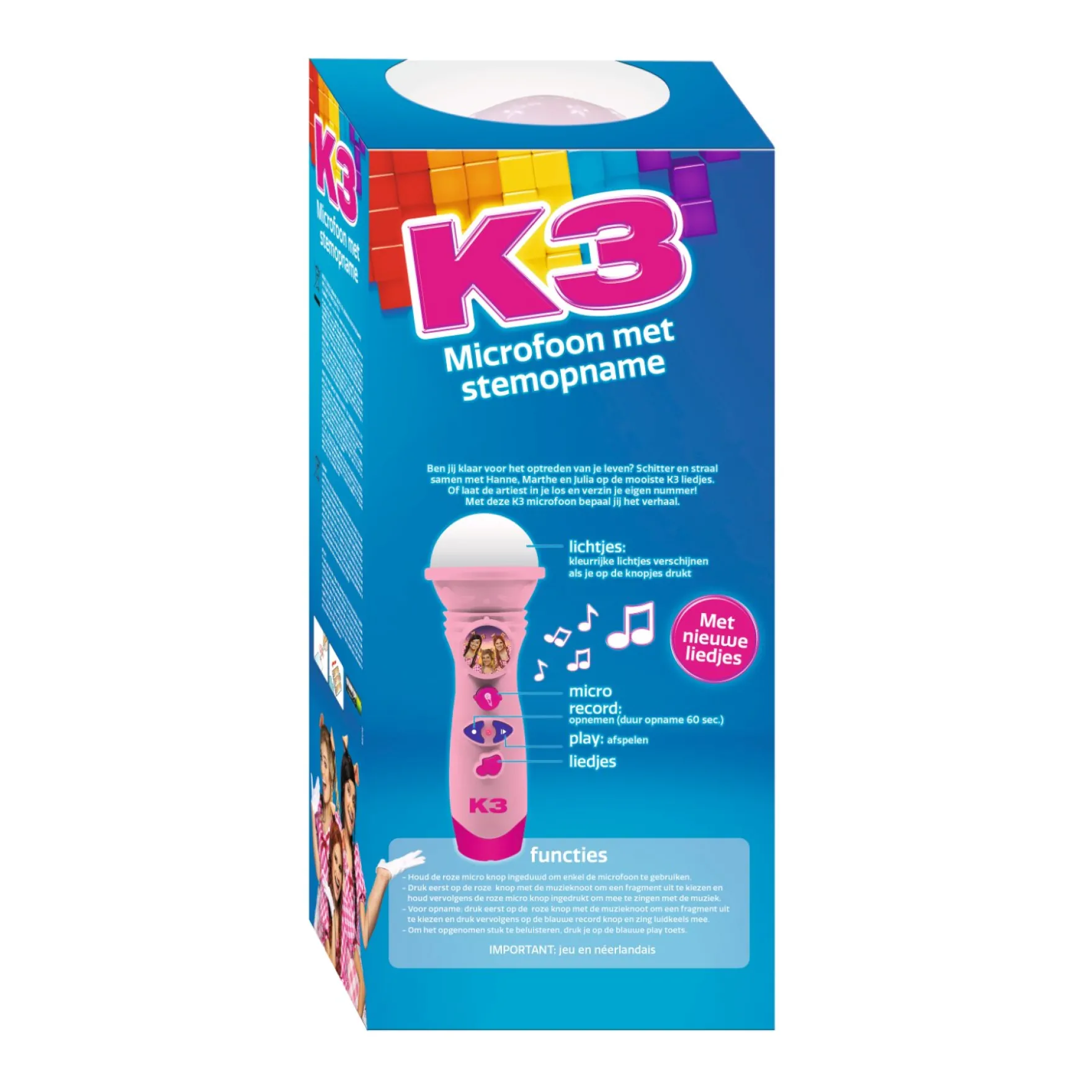 K3 Microfoon Met Stemopname Roze