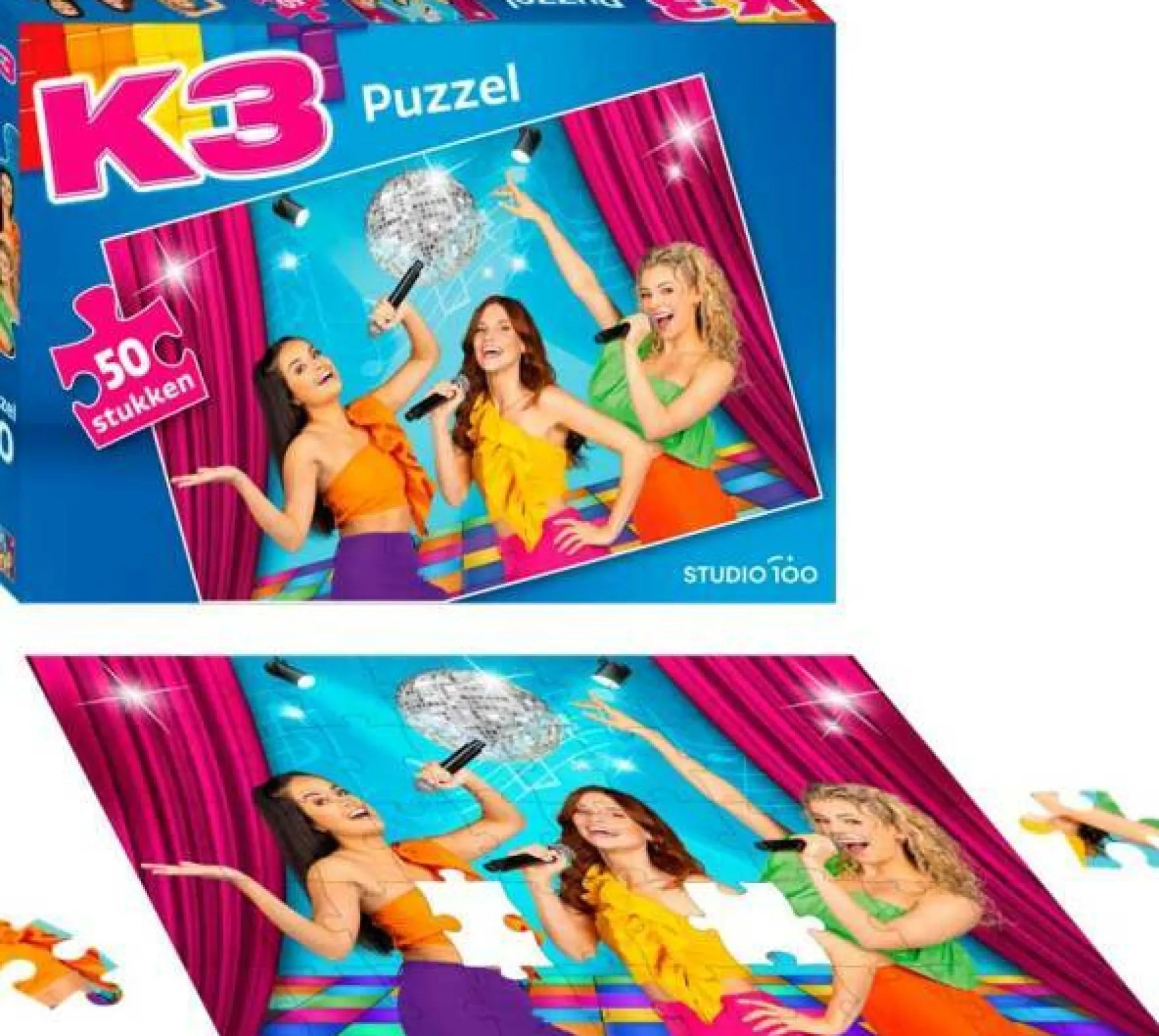 K3 Puzzel 50 Stuks Alle Kleuren