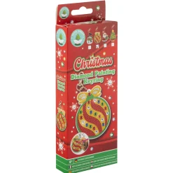 Kerst diamond painting sleutelhanger 4 assorti