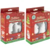 Kerst gipsset 2 figuren 7 cm 2 assorti