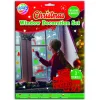 Kerst raam stickerset 3 x A4 met stift