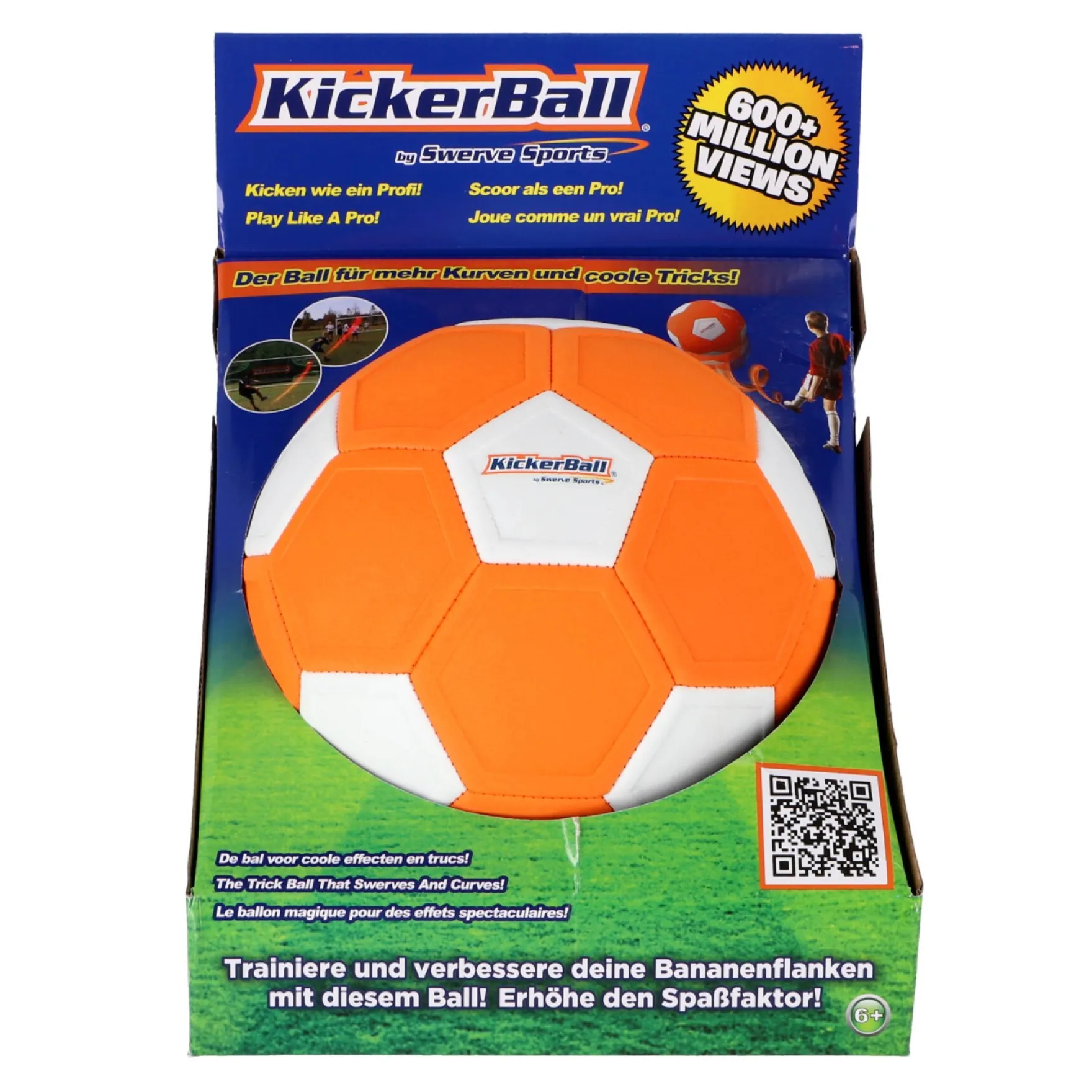 Kickerball Voetbal oranje maat 4