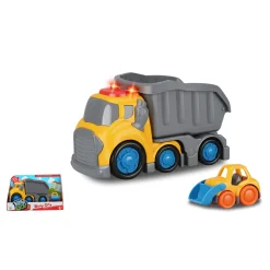KiddyGo dumptruck met licht en geluid 19,5 cm