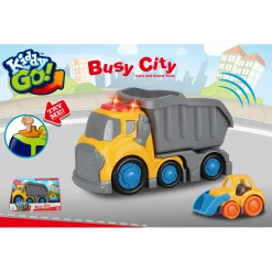 KiddyGo dumptruck met licht en geluid 19,5 cm