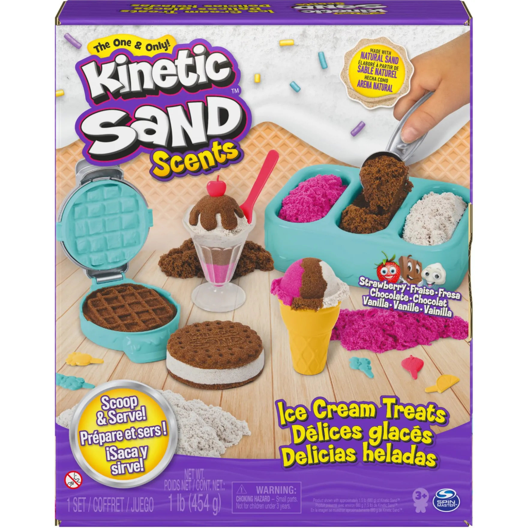 Kinetic Sand Ice Cream Treats 510 g Scented sand