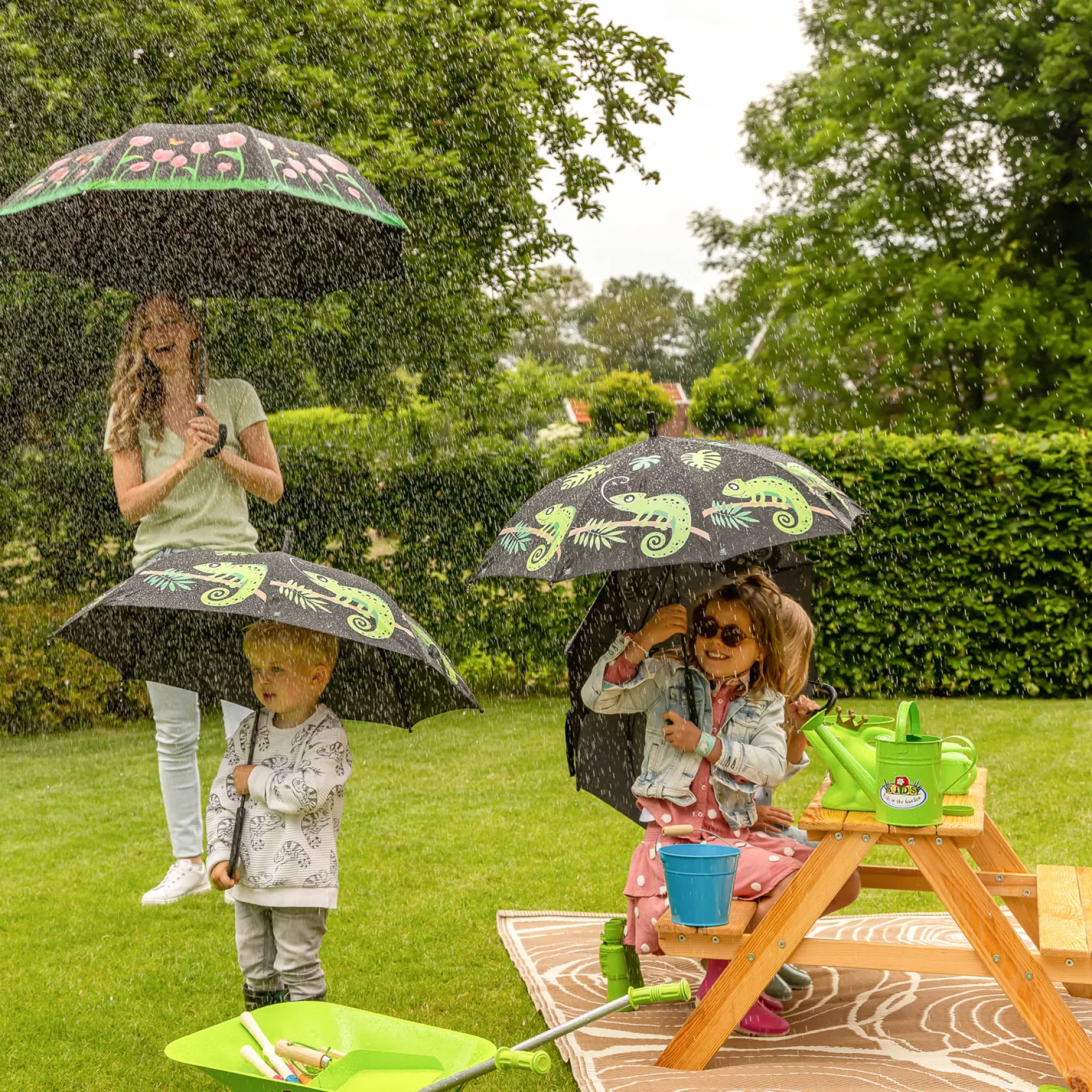 Kleur veranderende paraplu kameleon