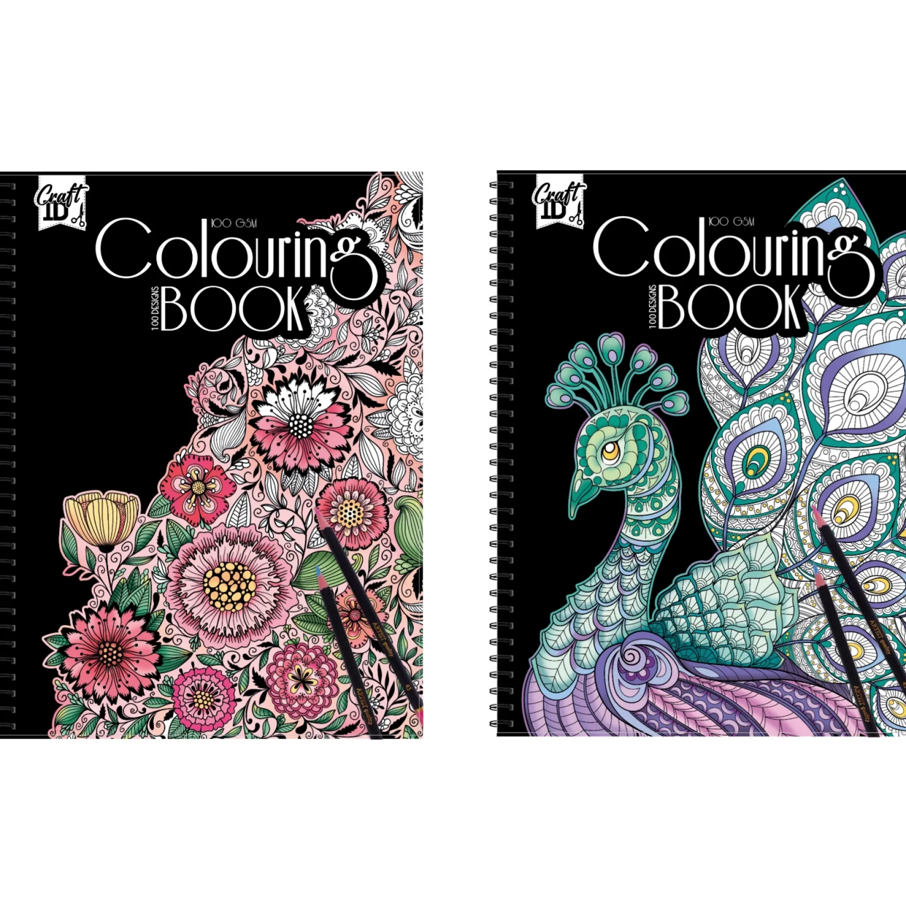 Kleurboek 29,7 x 21 cm 2 assorti