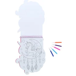 Kleurboek dino / eenhoorn met stiften en stickers