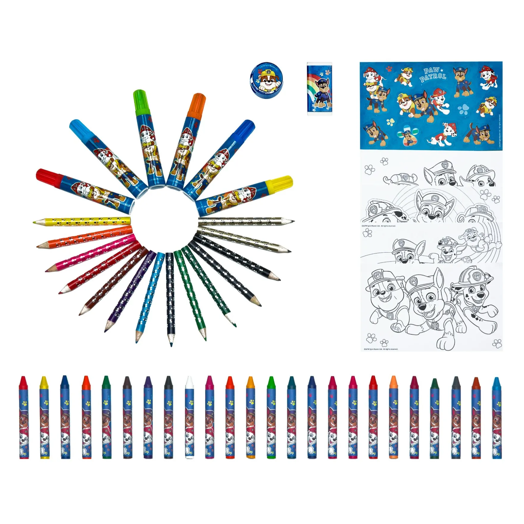 Kleurkoffer 51-delig Paw Patrol