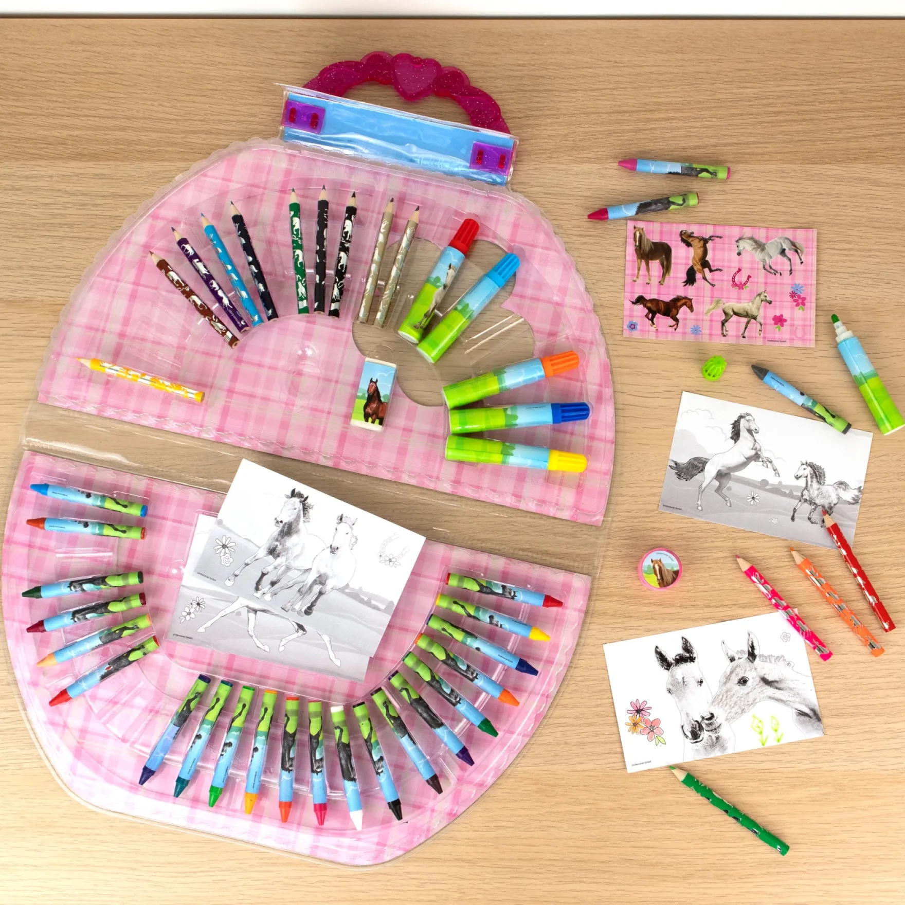 Kleurkoffer Paarden 51-delig