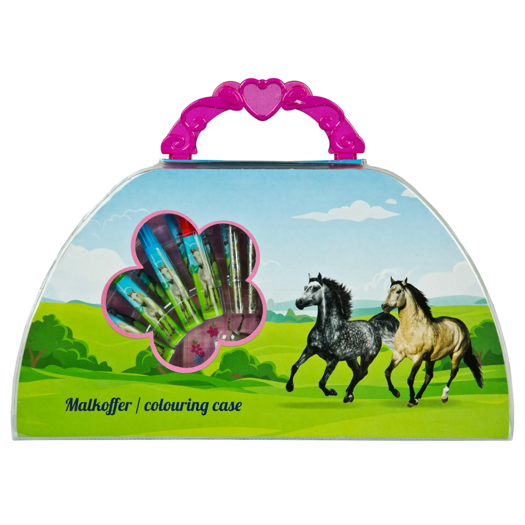Kleurkoffer Paarden 51-delig