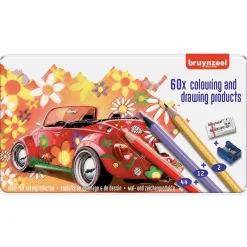 Kleurpotloden In Blik Bruynzeel Kever 60 Stuks