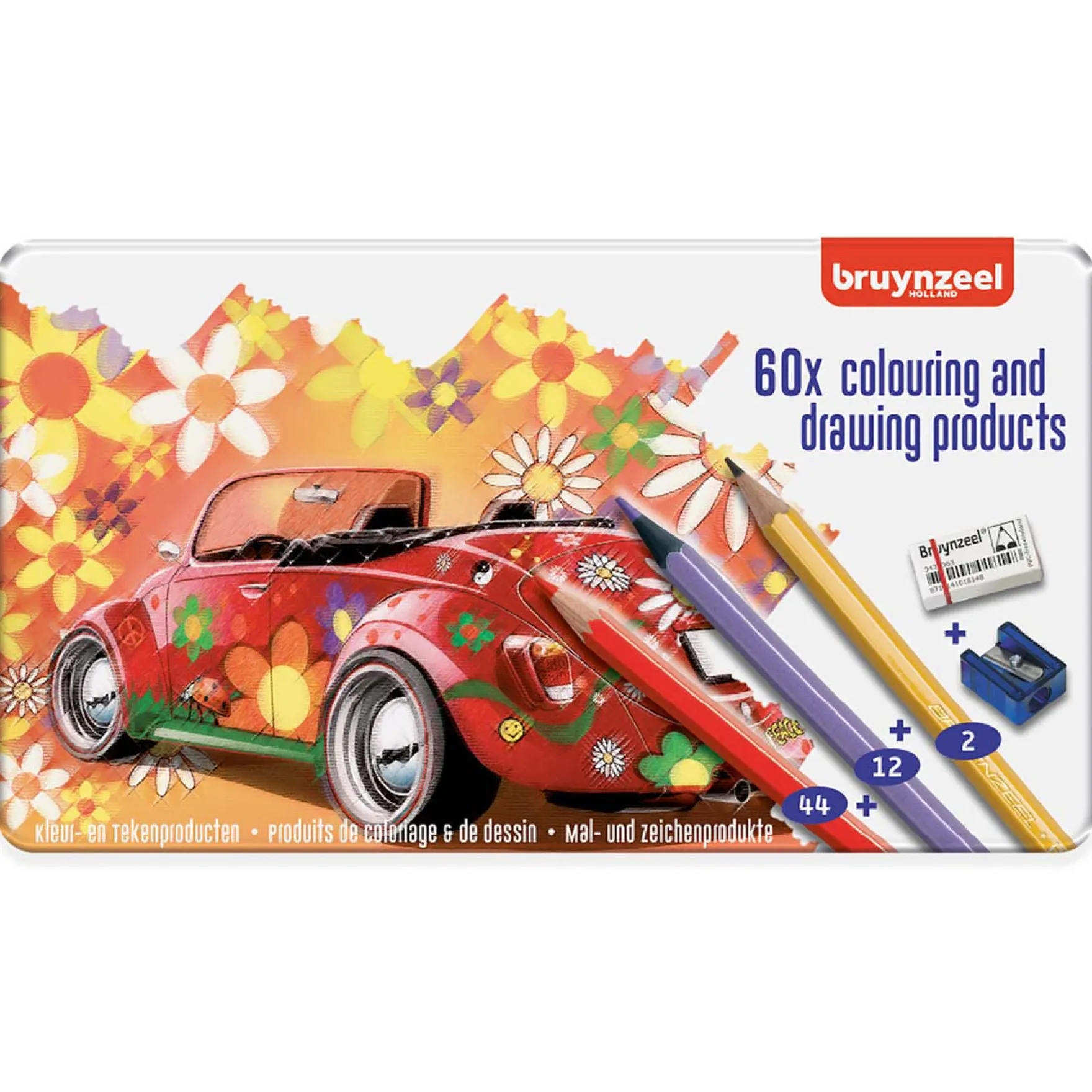 Kleurpotloden In Blik Bruynzeel Kever 60 Stuks