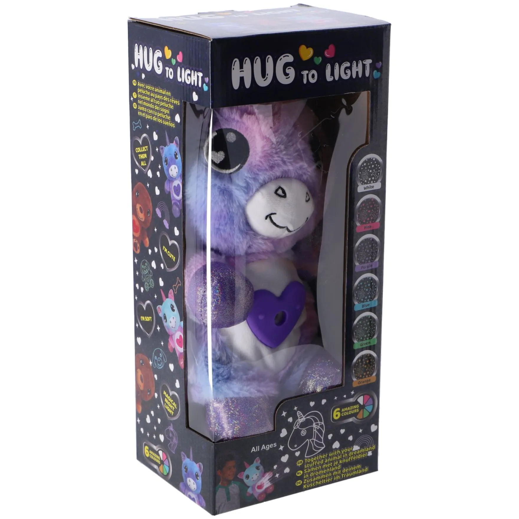 Knuffel Pluche Dier Met Projector 3 Assorti