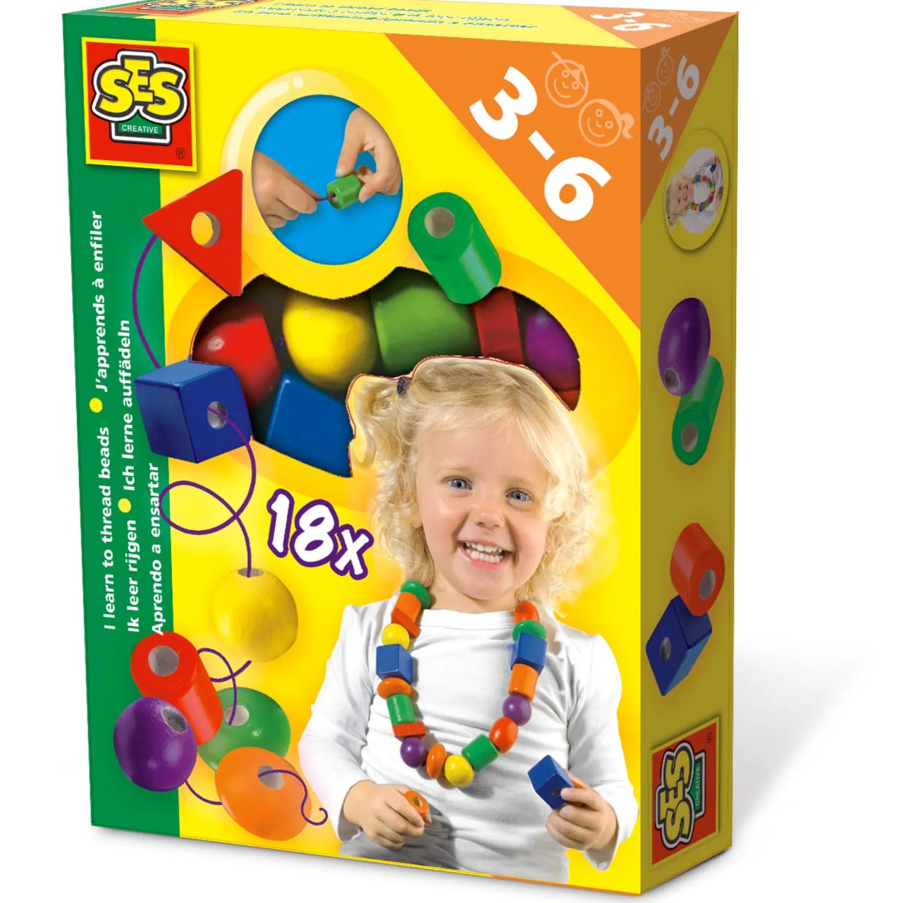 Knutselpakket SES Ik Leer Rijgen