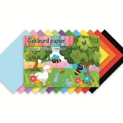 Knutselpapier A4 Gekleurd 36 Vellen
