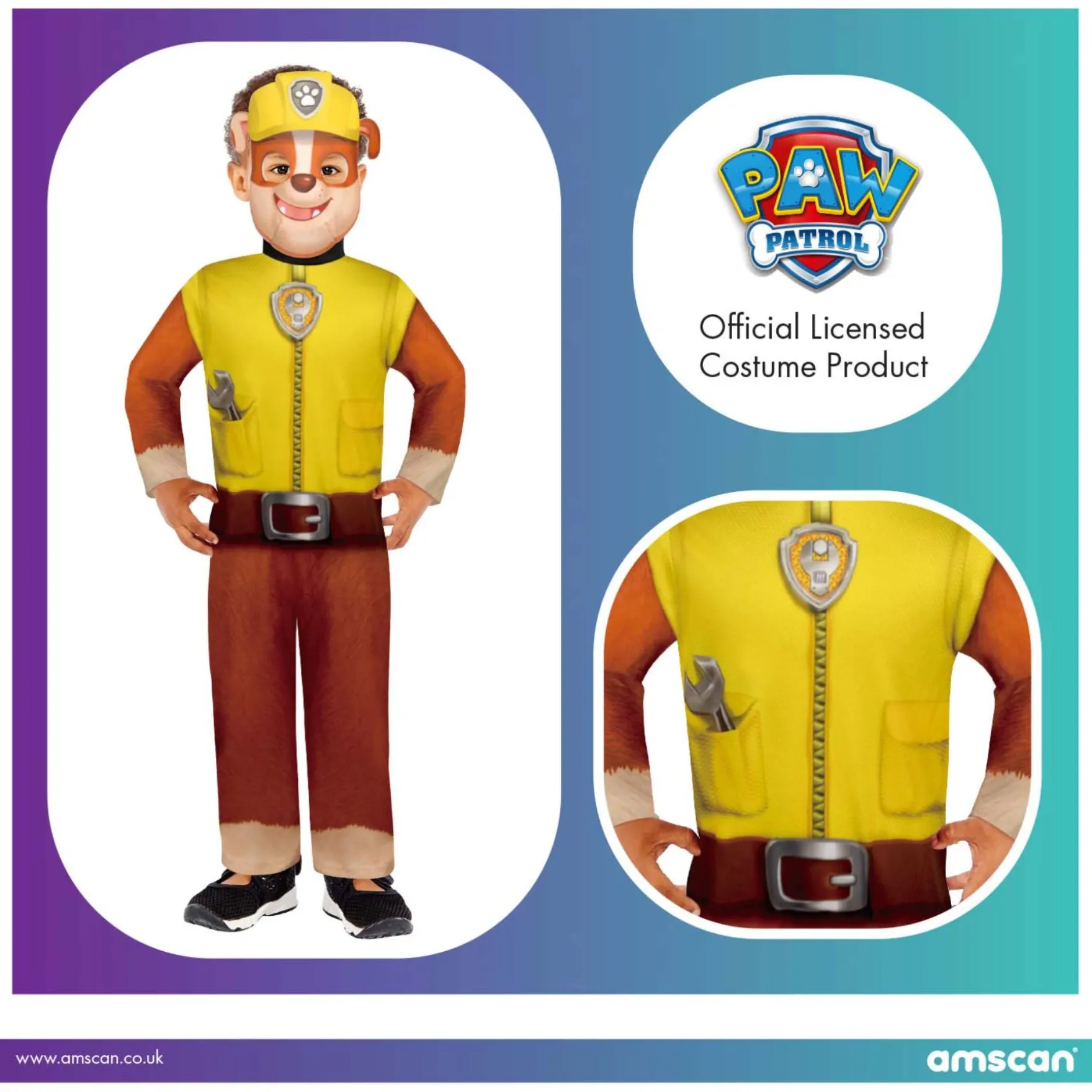 Kostuum Rubble 3-4 Jaar