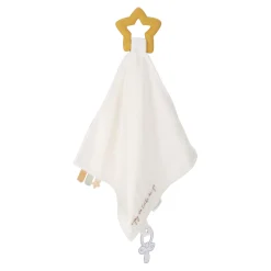 LD knuffeldoekje met bijtring newborn naturals
